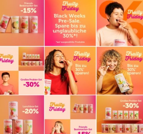 Product image of Buah's "Fruity Friday", Black Friday campaign. 